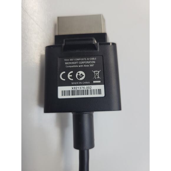 Official OEM Microsoft Xbox 360 AV Composite Audio/Video Cable RCA 6 Ft Fast - Picture 2 of 6